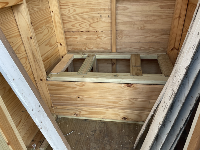 Outhouse inside